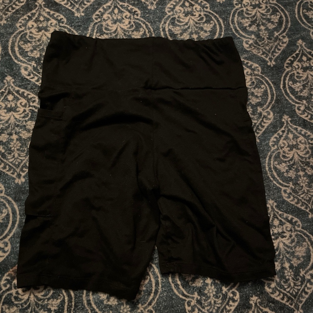 One Step Ahead Black Elastic Shorts